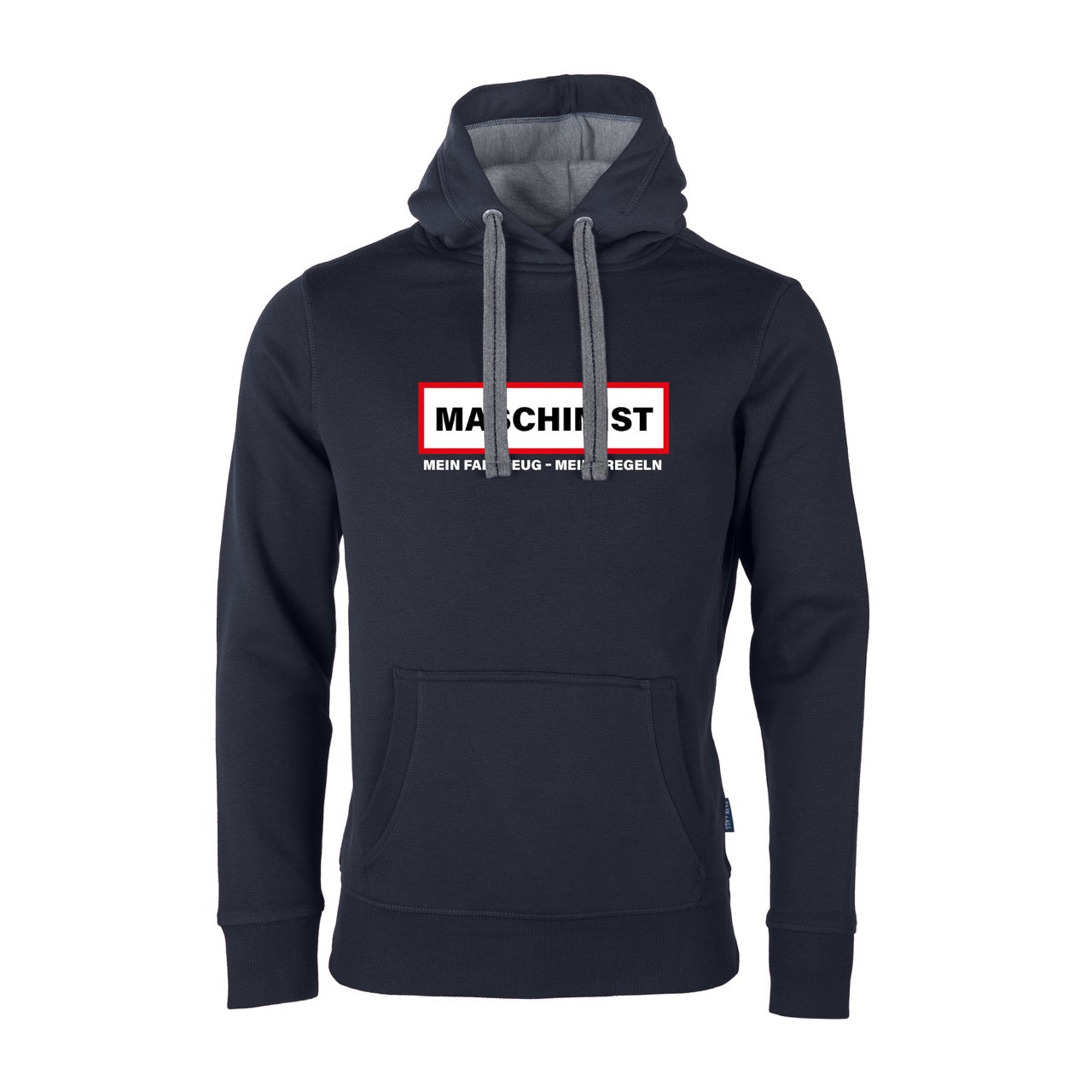 Unisex Sweat Hoodie Feruerwehr Maschinist blau