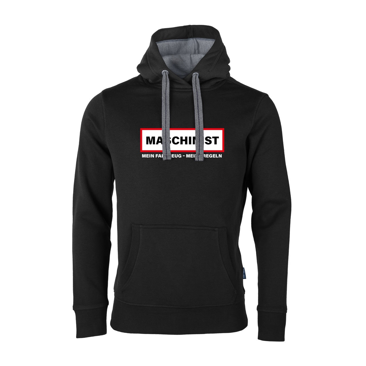 Unisex Sweat Hoodie Feruerwehr Maschinist schwarz