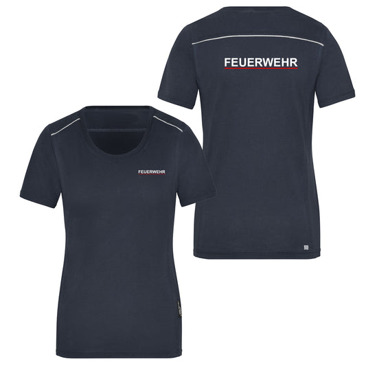 Damen T-Shirt Reflect Feuerwehr Dienstkleidung Thüringen