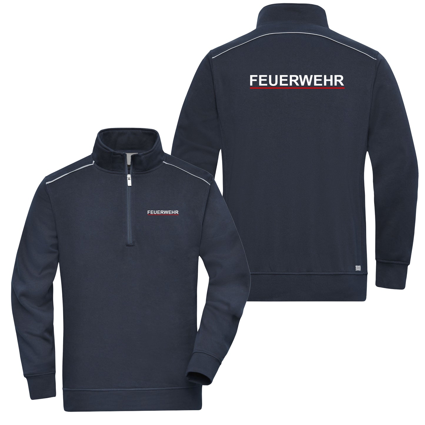 Zipper Reflect Feuerwehr Sweatshirt Thüringen