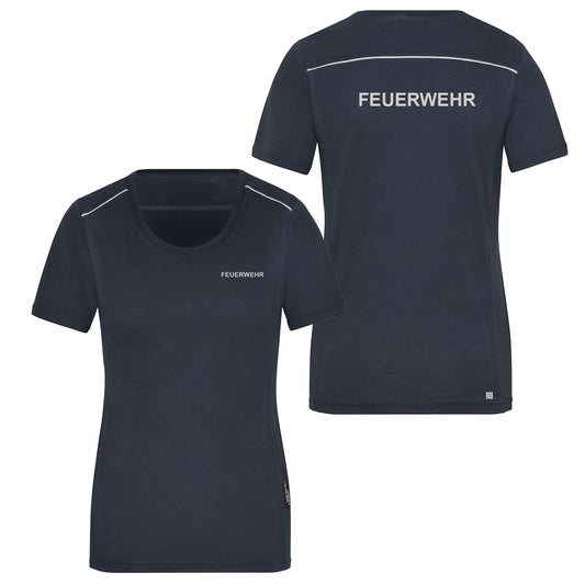 Damen T-Shirt Reflect Feuerwehr Dienstkleidung Sachsen-Anhalt